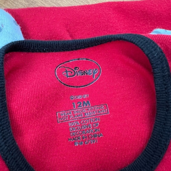 Disney Mickey Mouse One Piece Footies Sleeper 12M Baby Boy - Picture 5 of 5